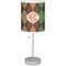 Brown Argyle Lamp with Drum Shade (Personalized)