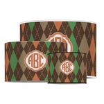 Brown Argyle Drum Lamp Shade (Personalized)