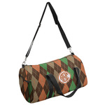 Brown Argyle Duffel Bag (Personalized)