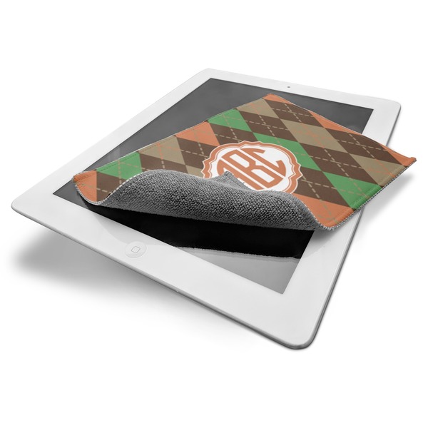 Brown Argyle Electronic Screen Wipe - iPad
