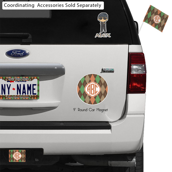 Brown Argyle Exterior Car Accessories