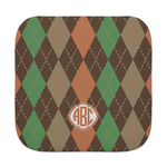 Brown Argyle Face Towel (Personalized)