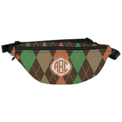 Brown Argyle Fanny Pack - Classic Style (Personalized)