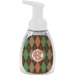 Brown Argyle Foam Soap Bottle (Personalized)