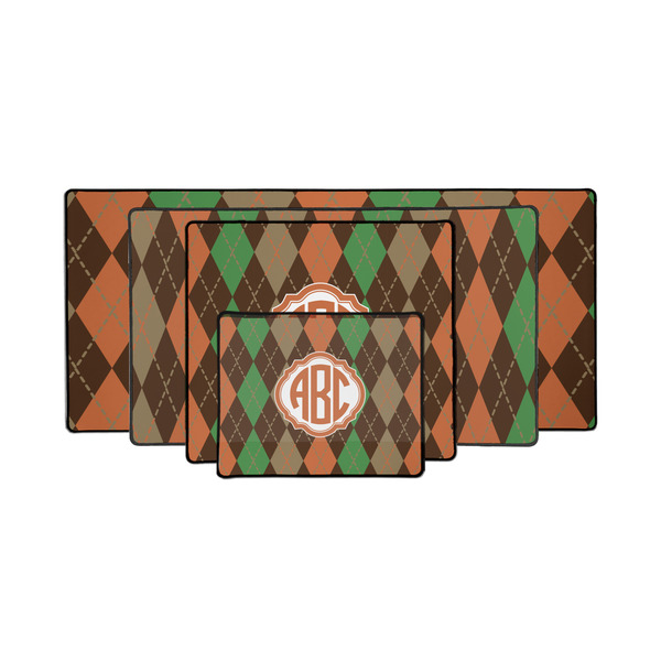 Brown Argyle Gaming Mats - PARENT/MAIN