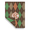Brown Argyle Garden Flags - Large - Double Sided - FRONT FOLDED