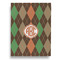Brown Argyle Garden Flags - Large - Double Sided - FRONT