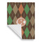 Brown Argyle Garden Flags - Large - Single Sided - FRONT FOLDED