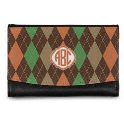 Brown Argyle Genuine Leather Women's Wallet - Small (Personalized)