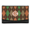 Brown Argyle Genuine Leather Womens Wallet - Front/Main