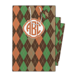 Brown Argyle Gift Bag (Personalized)