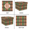 Brown Argyle Gift Boxes with Lid - Canvas Wrapped - X-Large - Approval
