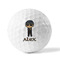 Brown Argyle Golf Balls - Generic - Set of 12 - FRONT