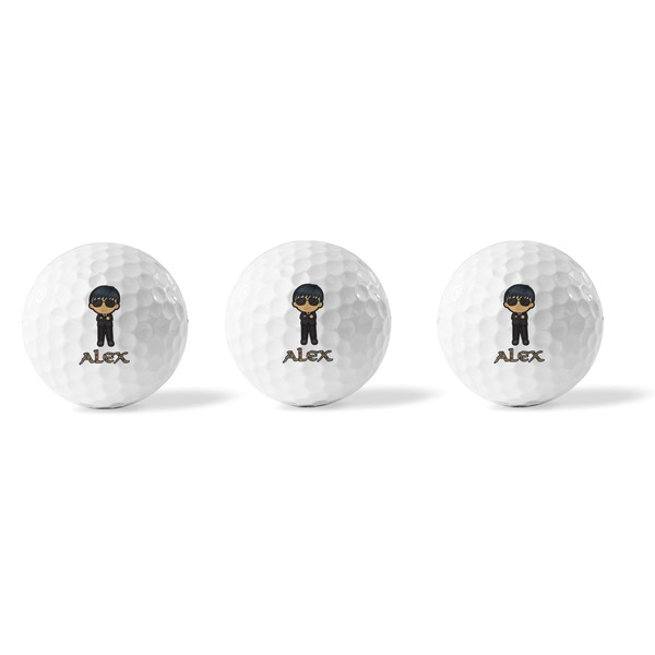 Brown Argyle Golf Balls - Generic - Set of 3 - APPROVAL
