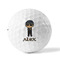 Brown Argyle Golf Balls - Titleist - Set of 12 - FRONT