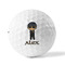Brown Argyle Golf Balls - Titleist - Set of 3 - FRONT