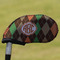 Brown Argyle Golf Club Cover - Front