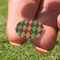 Brown Argyle Golf Tees & Ball Markers Set - Marker
