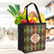 Brown Argyle Grocery Bag - LIFESTYLE