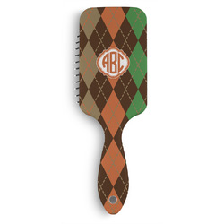 Brown Argyle Hair Brushes (Personalized)