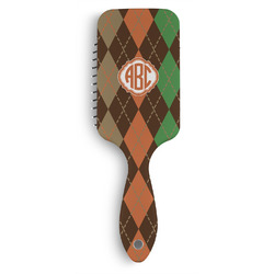 Brown Argyle Hair Brushes (Personalized)
