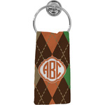 Brown Argyle Hand Towel - Full Print (Personalized)