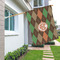 Brown Argyle House Flags - Double Sided - LIFESTYLE