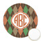 Brown Argyle Icing Circle - Medium - Front