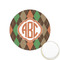 Brown Argyle Printed Cookie Topper - 1.25" (Personalized)