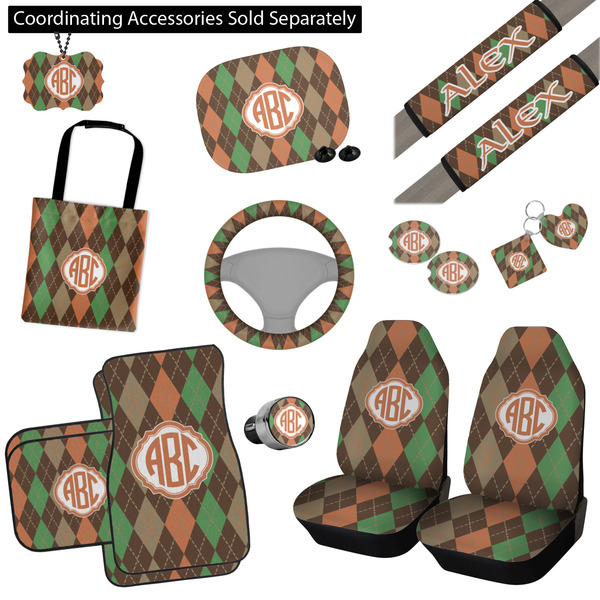 Brown Argyle Interior Car Accessories