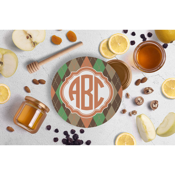 Brown Argyle Jar Opener - Lifestyle Image