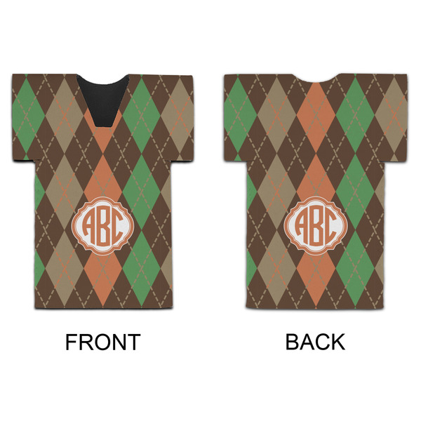 Brown Argyle Jersey Bottle Cooler - APPROVAL