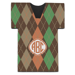 Brown Argyle Jersey Bottle Cooler (Personalized)