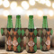 Brown Argyle Jersey Bottle Cooler - Set of 4 - LIFESTYLE
