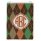 Brown Argyle Jewelry Gift Bag - Gloss - Front