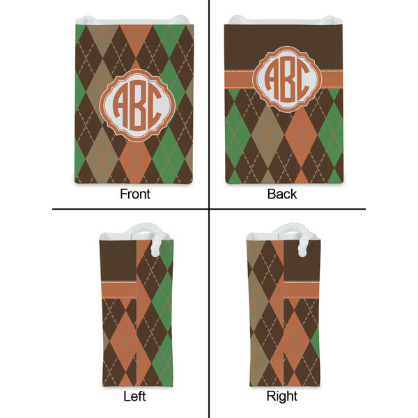 Brown Argyle Jewelry Gift Bag - Matte - Approval
