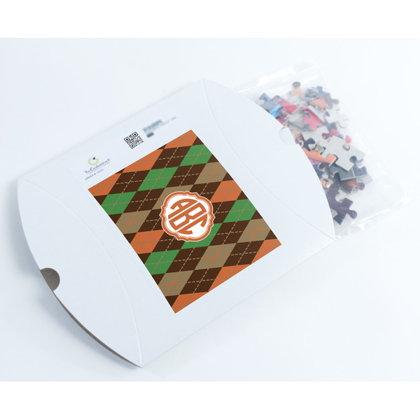 Brown Argyle Jigsaw Puzzle 110 Piece - Box