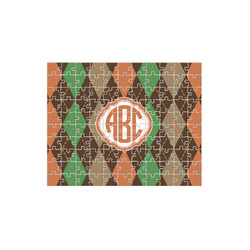 Brown Argyle 110 pc Jigsaw Puzzle (Personalized)