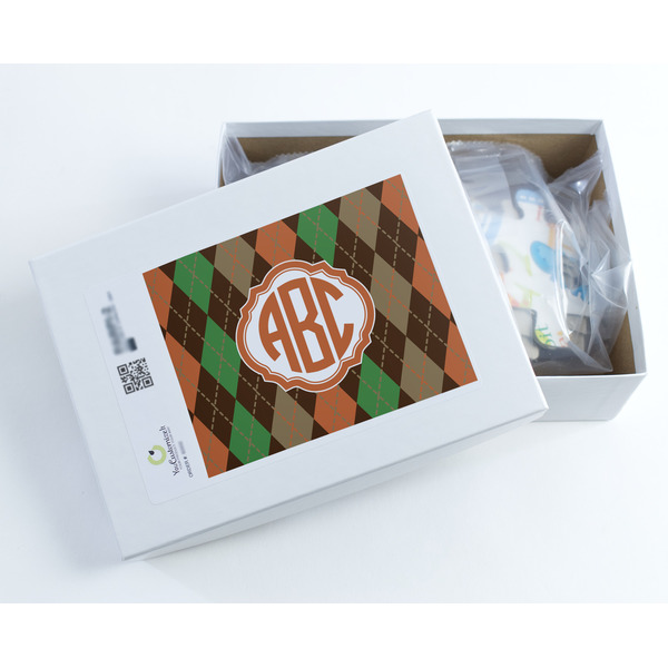 Brown Argyle Jigsaw Puzzle 30 Piece - Box