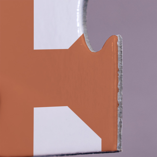 Brown Argyle Jigsaw Puzzle 30 Piece  - Close Up