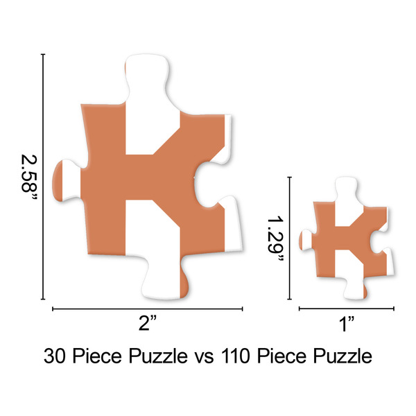 Brown Argyle Jigsaw Puzzle - Piece Comparison