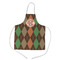 Brown Argyle Kid's Apron w/ Monogram