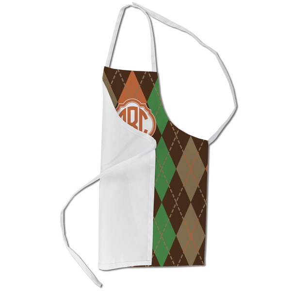 Brown Argyle Kid's Aprons - Small - Main