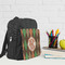 Brown Argyle Kid's Backpack - Lifestyle