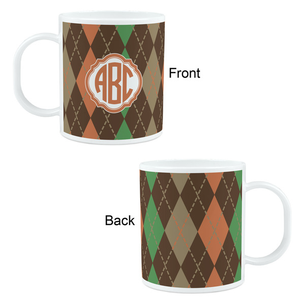 Brown Argyle Kid's Mug - Apvl