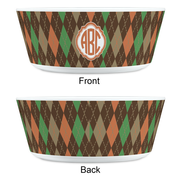 Brown Argyle Kids Bowls - APPROVAL