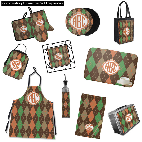 Brown Argyle Kitchen Accessories & Decor