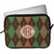 Brown Argyle Laptop Sleeve / Case - 15" (Personalized)