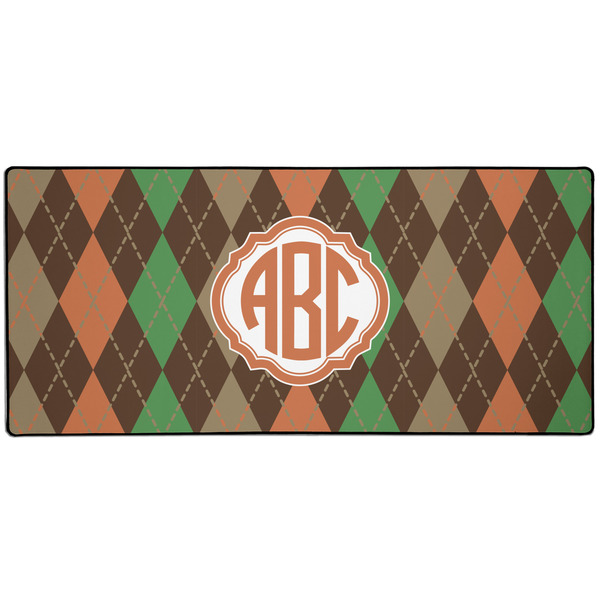 Brown Argyle Large Gaming Mats - APPROVAL