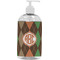 Brown Argyle Plastic Soap / Lotion Dispenser (16 oz - Large - White) (Personalized)